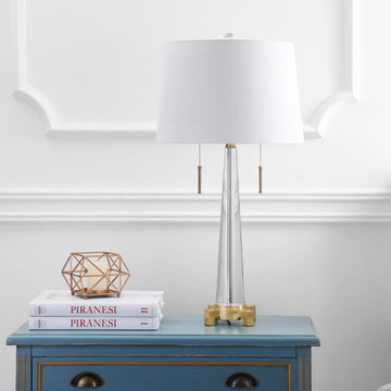Zoe 29.5" Crystal LED Table Lamp - JONATHAN Y
